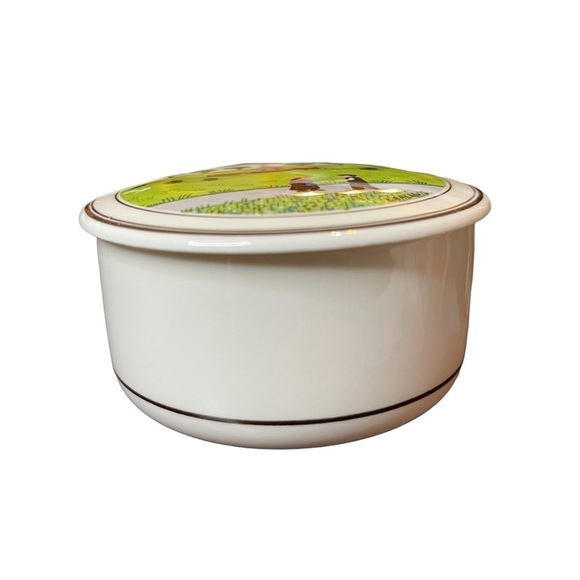 VTG Villeroy And Boch Design Naïf Porcelain Trinket Jewelry Box Collectible - Picture 7 of 11